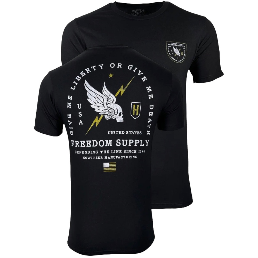 Howitzer Style Men's T-Shirt Freedom Line Military Grunt MFG